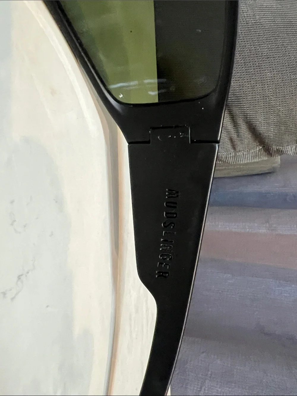 Electric  mudslinger Black Frame Protective Glasses with Green Lenses